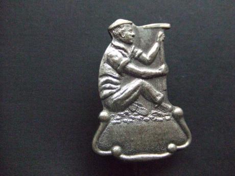 Symbool Limburgse mijnen mijnwerker met pikhouweel